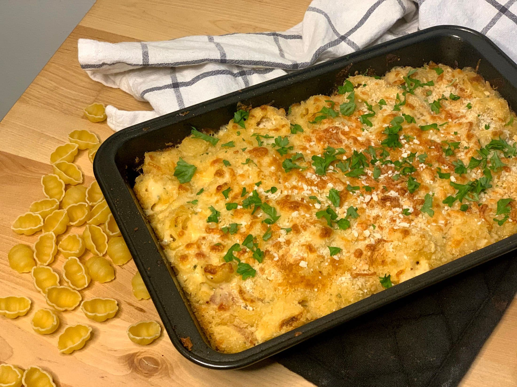 Mac and cheese med panko