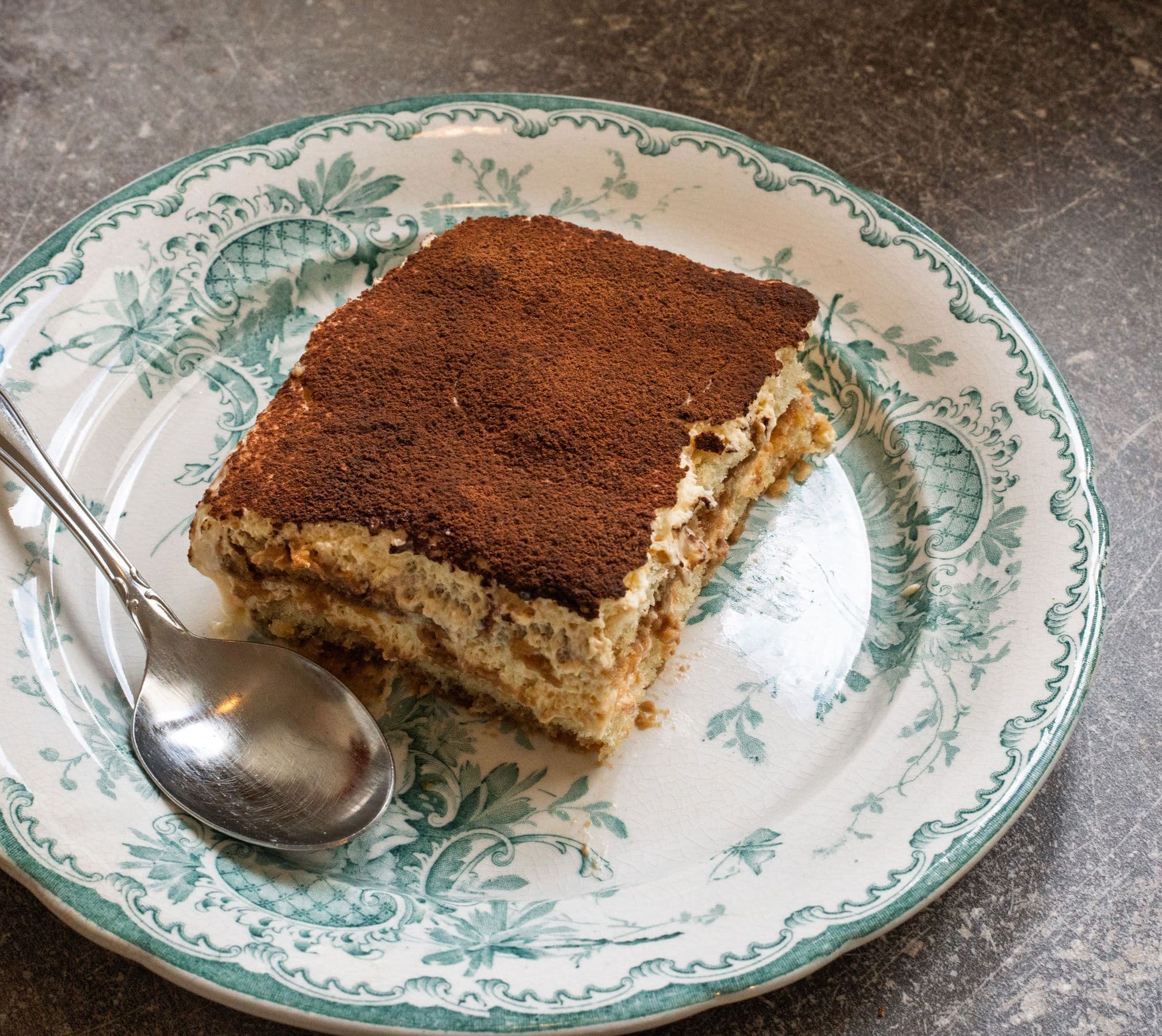 Tiramisu på tallrik