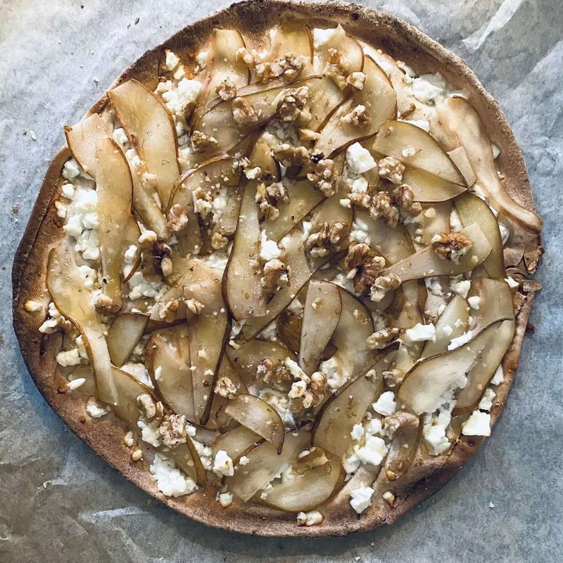 Libapizza på ugnspapper